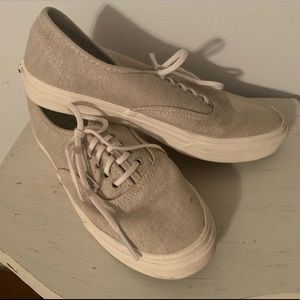 Vans, linen colored sneakers, sz 7
